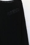 Un Morceau elastic lace sloping half skirt UM231XZ12 black PUM40